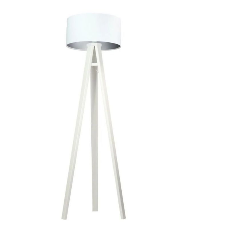 Lampa Bps Koncept stojąca HOME 40 biała/srebrna/biała 1 szt