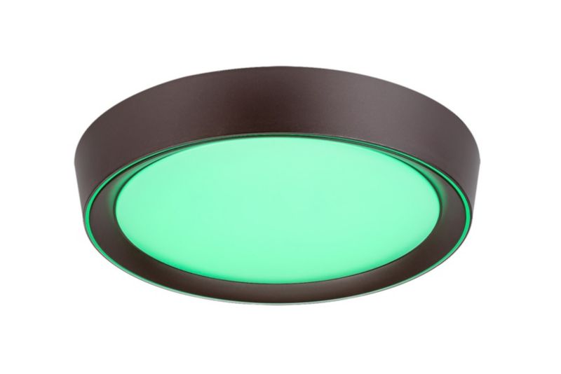 Plafon sufitowy nowoczesny Rabalux Mokka brązowo-biały LED 24W 3000K-6000K 2000lm IP20 wym: 10 x 41 x 41 cm metal - 1 szt.