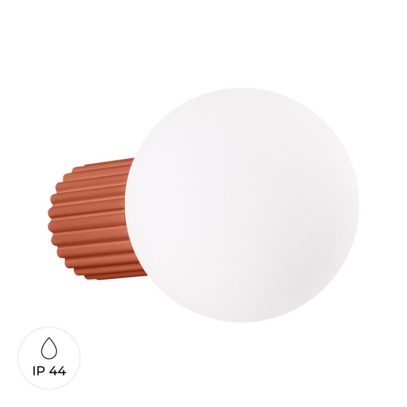 Kinkiet ścienny Sollux Lighting Halo ochra czerwono-biały styl nowoczesny 1 x G9 x IP44 wym: 12 x 12 x 17 cm - 1 szt.