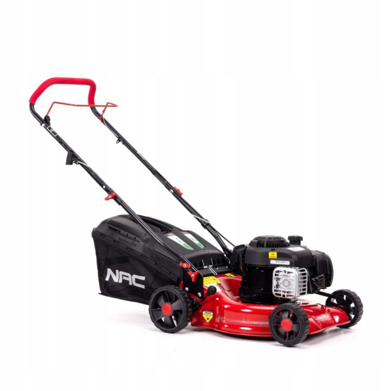 Kosiarka spalinowa NAC 42 cm bez napędu BriggsStratton 125 cm3 1,7 kW 40 l kosz stalowa obudowa rozruch ręczny 1 szt.