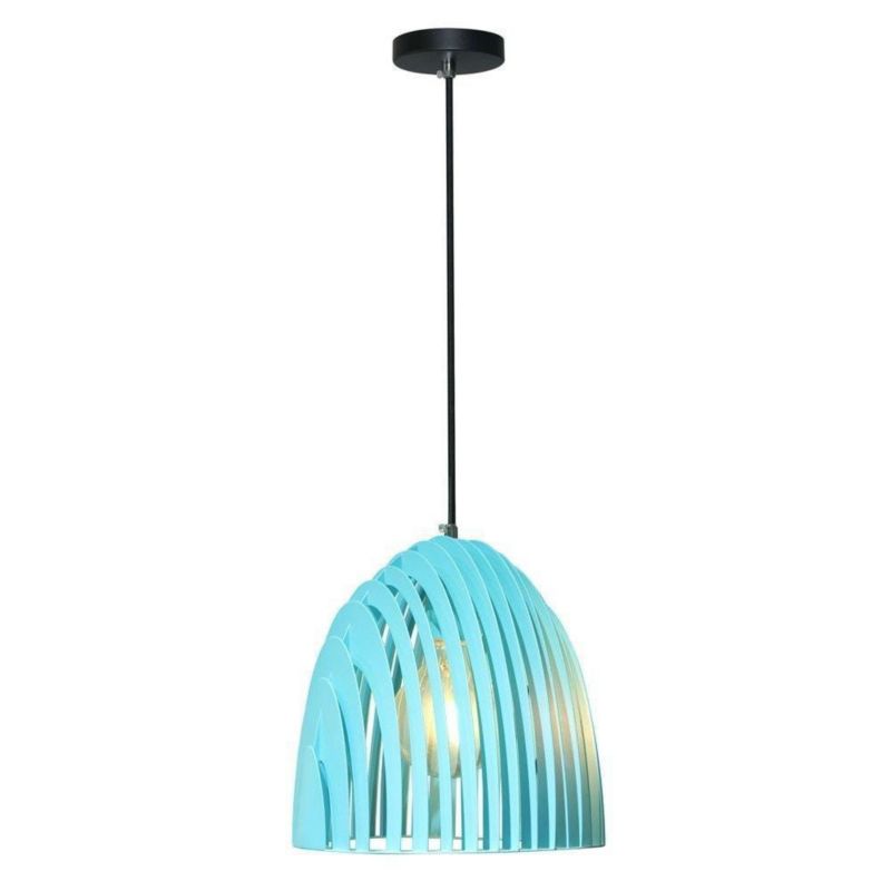 Lampa sufitowa wisząca V-TAC Cone niebieska wym: 100 x 25 x 25 cm 1xE27 x 1 szt.