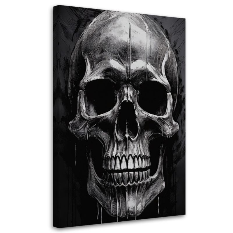 Obraz nowoczesny Feeby Czaszka Czarno Biała 60x90cm 1szt