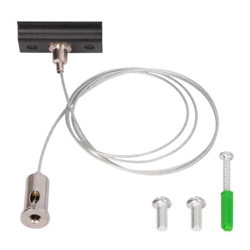 Uchwyt montażowy do szyny Milagro Track 1-obwodowy czarny