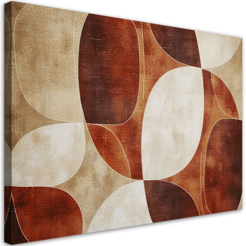 Obraz dekoracja do salonu sypialni Feeby Beżowa Abstrakcja Vintage 120x80cm 1szt