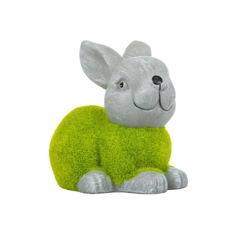 Dekoracyjna figurka Zając, Solis Decor, FQ19351-5, mały (Zielony), 1 szt.