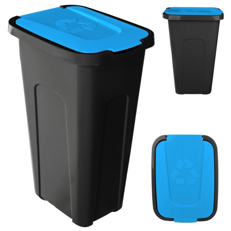 Kosz KADAX Na Śmieci Pojemnik Odpady Do Segregacji 30L Kubeł Śmietnik Z Pokrywą 1szt.