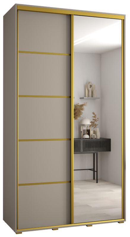 Szafa przesuwna Abiks 45 wysoka Dakota 5 140 kaszmir+kaszmir+złoty 1 szt