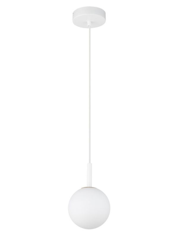 Lampa wisząca Sigma Lighting Gama biała szklana kula 14 cm 1xG9 x 12W 1 szt.
