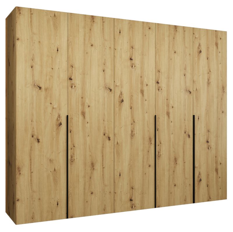 Szafa uchylna otwierana ALICANTE 1 250 wys 202 cm Artisan + Czarny 1 szt