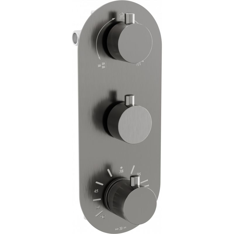 Termostatyczna bateria wannowo-prysznicowa Mexen Kai grafit 1 szt.