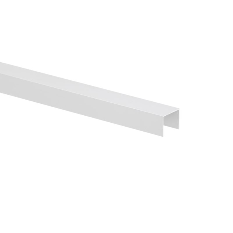 Profil U aluminiowy gładki 1000 x 19 x 15 x 1 mm srebrny