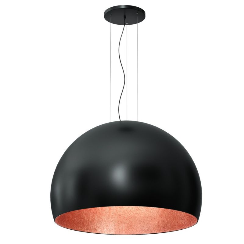 Lampa wisząca Luminex Compo czarny mat-miedziana wym: 160 x 100 x 100 cm 1xE27 x 15W 1 szt.