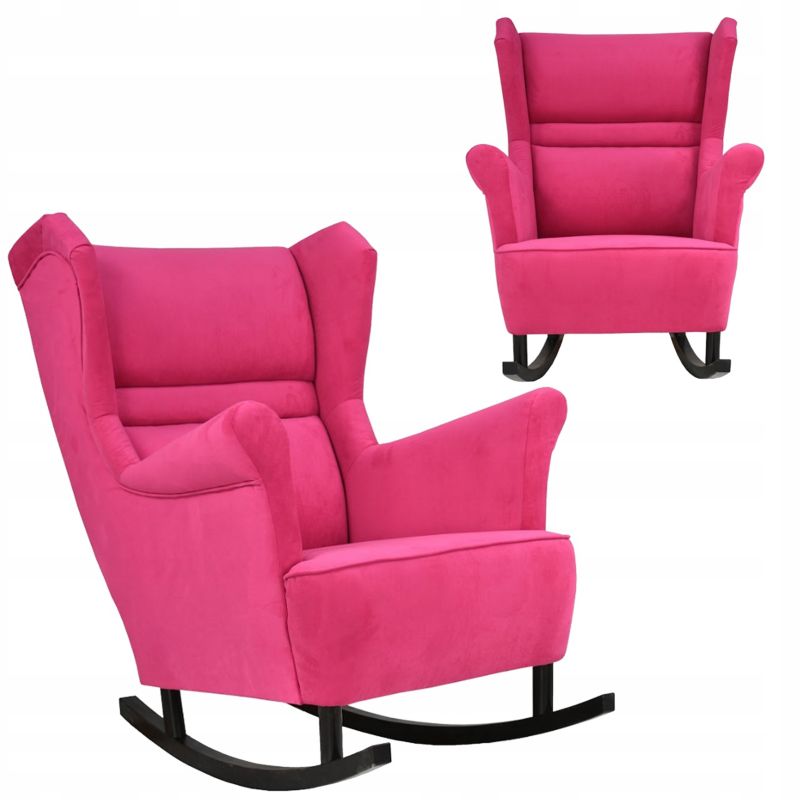 Fotel uszak do salonu bujany Family Meble Zoja róż 1szt