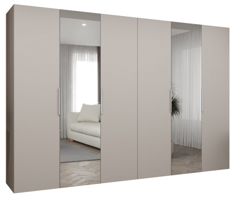 Szafa uchylna Abiks MARBELLA 2 300 wys 202 cm Kaszmir + Złoty 1 szt