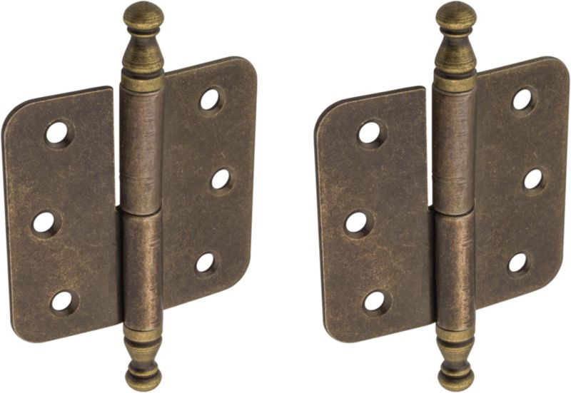 Zawias meblowy składany prawy patyna 2 szt.