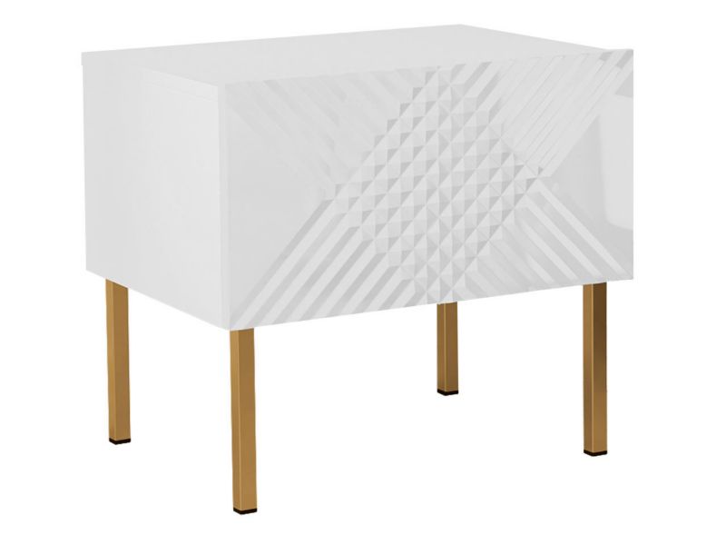 Szafka nocna MIRJAN 24 Exito 50 biały/biały połysk 1 szt.