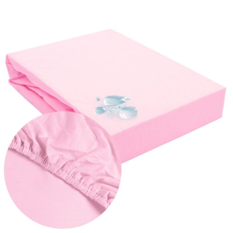 Prześcieradło ochronne Darymex wodoodporne z gumką 2w1, rozmiar 180x200 SG kolor róż 1 szt.