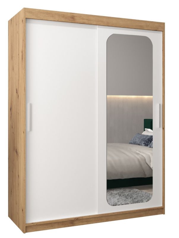 Szafa przesuwna Garderoba Abiks PROMO T2 150 artisan/biały 1 szt.