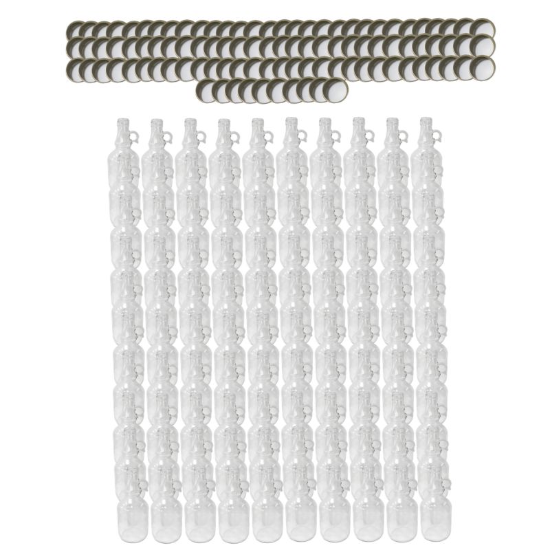 Butelki szklane MODO24 500 ml galon z uchwytem na soki olej i oliwę fi 31 z nakrętkami 100 szt.