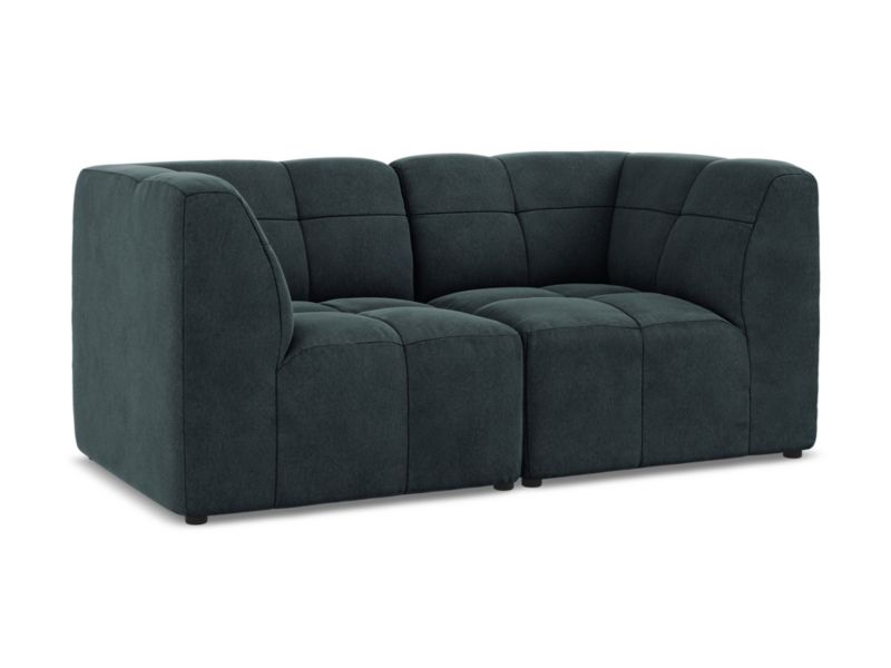 Modułowa sofa 2-osobowa LaMiaSofa GRADO z tkaniny welwetowej 180x90 cm morski 1 szt.