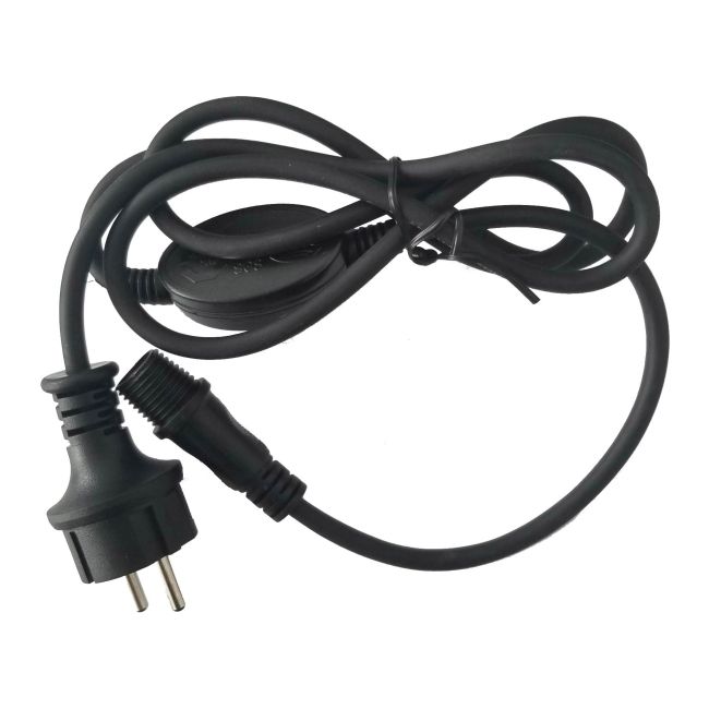 Przewód zasilający do LED Bulinex 230 V czarny
