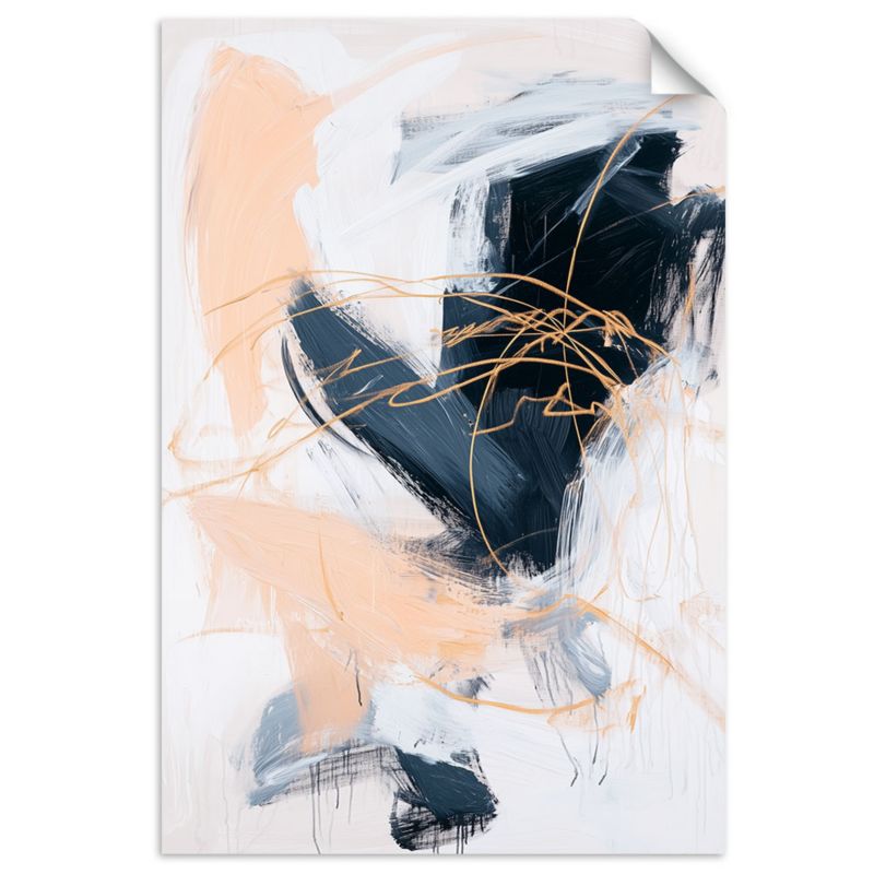 Naklejka na ścianę Feeby Nowoczesna Abstrakcja imitacja farby 80x120cm 1szt