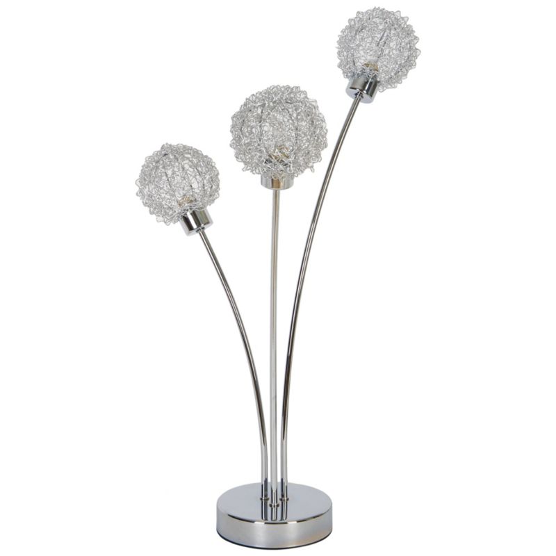 Lampa stołowa GoodHome Phaidros 3-punktowa G9 chrom