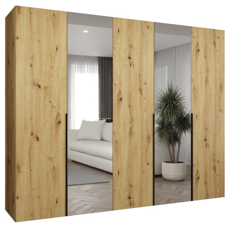 Szafa uchylna otwierana ALICANTE 2 250 wys 202 cm Artisan + Czarny 1 szt