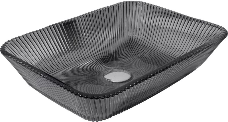 Umywalka nablatowa Mexen Tiva czarna 46x33 cm 1 szt.