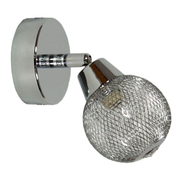 Kinkiet ścienny Candellux Novel chromowany 1 x G9 x 40W IP20 wym: 15 x 8 x 16 cm - 1 szt.