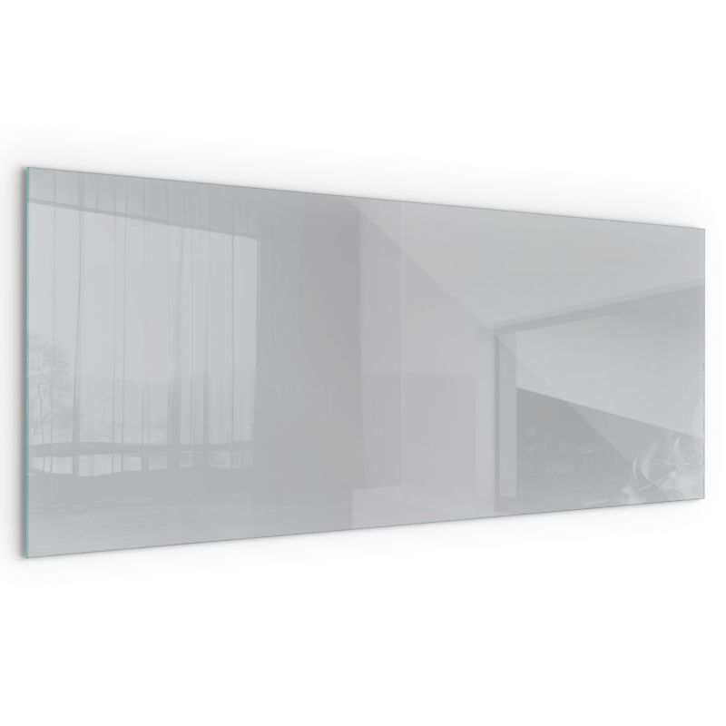 Szkło Hartowane pod Kominek/Piec Wallfluent 125x50 cm Szyba Ochronna Prostokątna Kolor Jasny szary 1 szt.