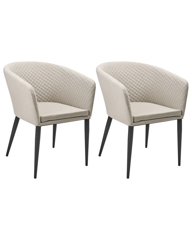 Zestaw 2 krzeseł ogrodowych Curgos Beżowy 1 par.