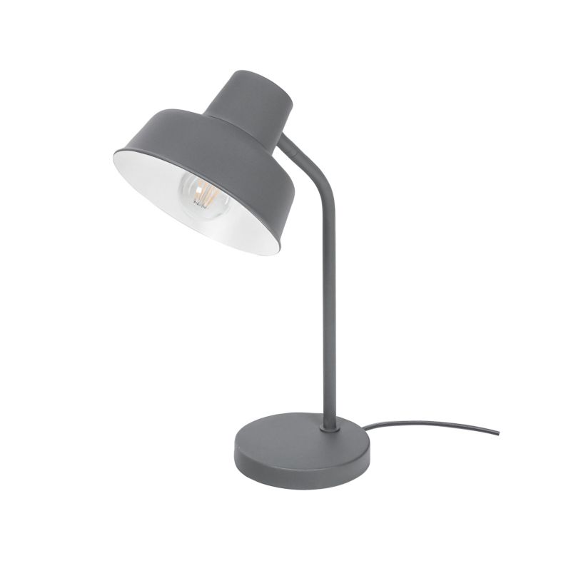 Lampa stołowa GoodHome Orous 1-punktowa E27 grafitowa