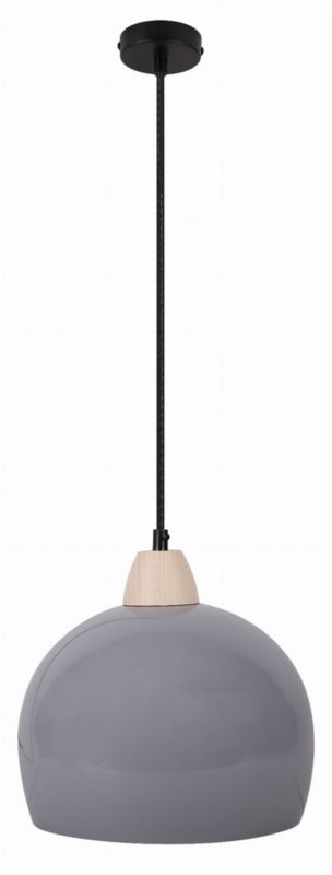 Lampa sufitowa wisząca Candellux Monroe 8360 szara szerokość 25 cm 1xE14 x 60W 1 szt.