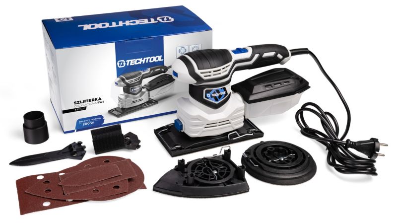 Szlifierka mimośrodowa oscylacyjna TECHTOOL 5w1 200 W 7000-12000 obr./min 125 mm 1 kpl.