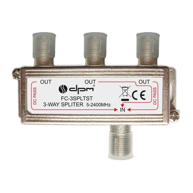 Splitter DPM Solid TV-SAT 1 wejście i 3 wyjścia