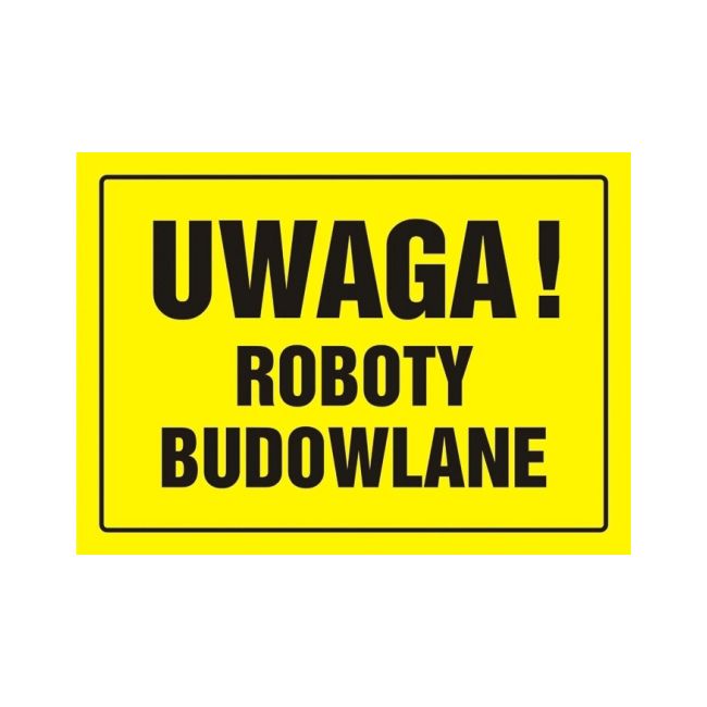 Znak Roboty budowlane