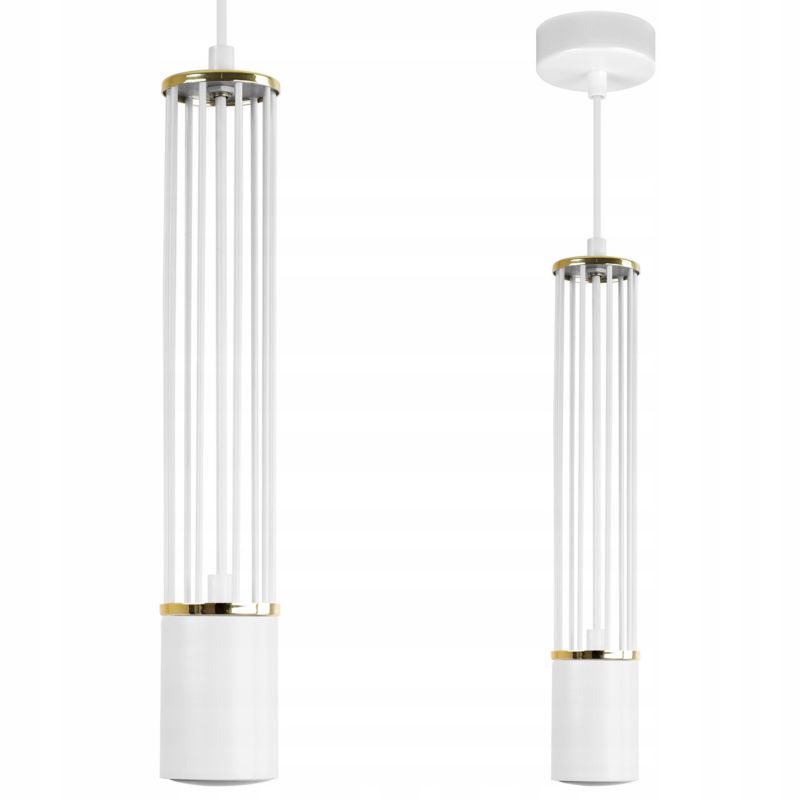 Lampa sufitowa wisząca Light Home LH Aria 1x GU10 biały/złoty 1szt.