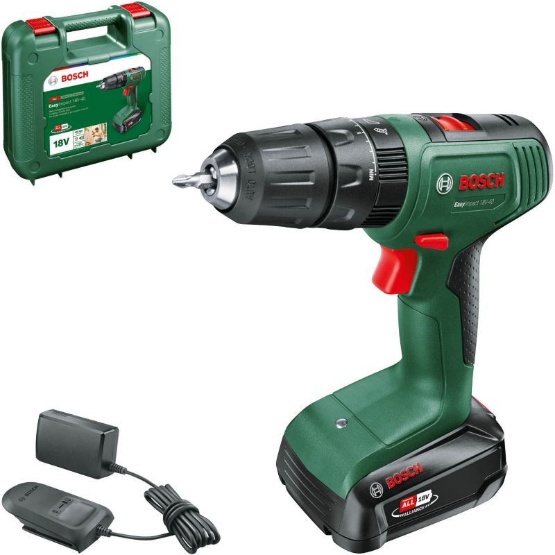 Wiertarko-wkrętarka akumulatorowa Bosch EasyImpact 18 V - 40