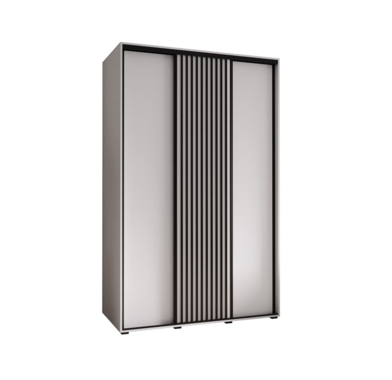 Szafa przesuwna Garderoba Abiks Lanko 1 160 gł. 45 biały/biały 1 szt.