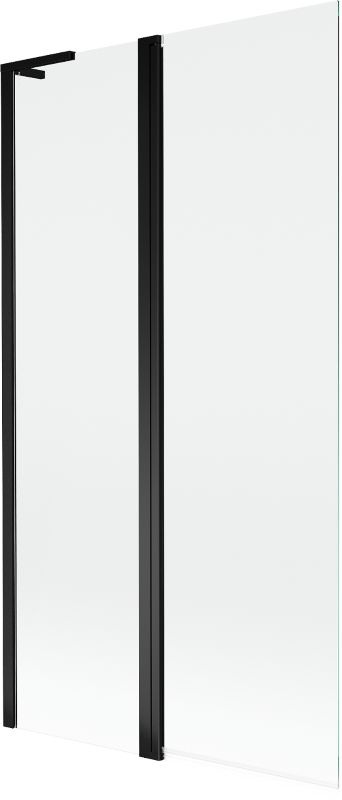 Parawan nawannowy 2-skrzydłowy Mexen Mist L czarny 100 x 150 cm - 8A9L-100-011-70-00 1 szt.