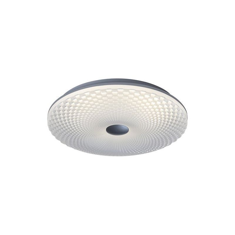 Plafon sufitowy nowoczesny Rabalux Galeti srebrno-biały LED 24W 4000K 1680lm IP20 wym: 7,5 x 40 x 40 cm metal - 1 szt.