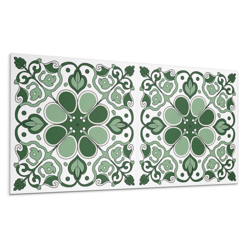 Panel samoprzylepny Wallfluent 100x50 cm Liściasty wzór florystyczny 1 szt.