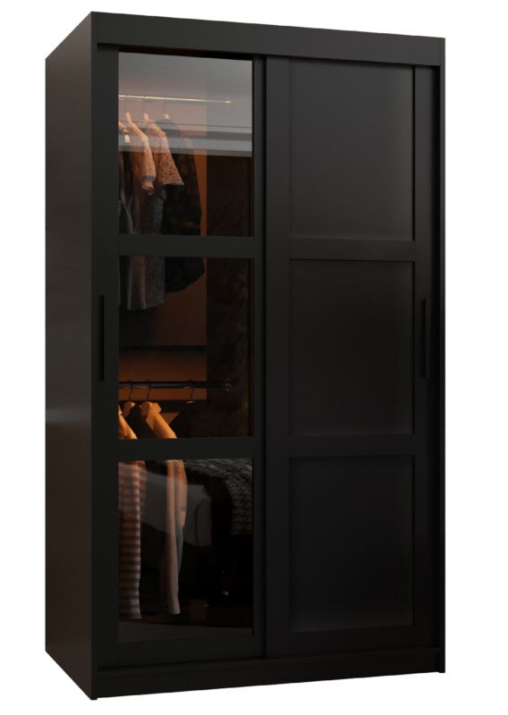 Szafa przesuwna Garderoba DOME 3 100 czarny