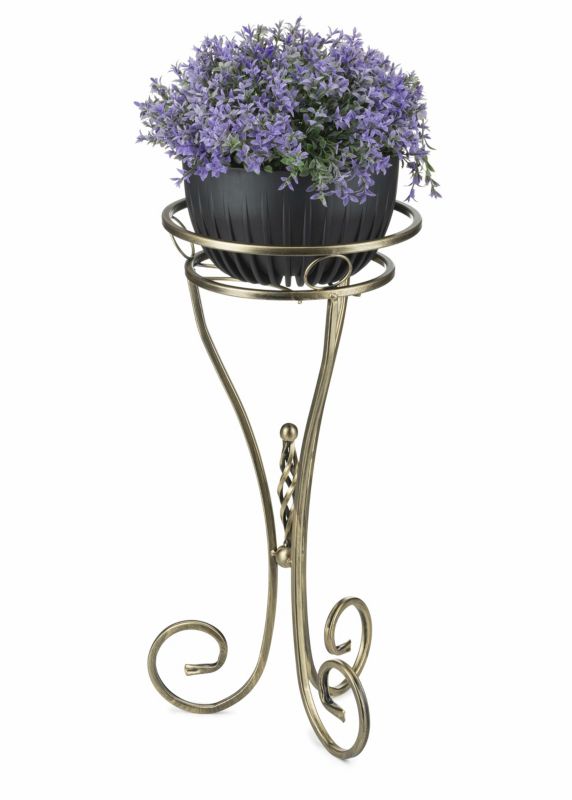 Kwietnik stojący Dąstal Metalowy Złoty 28x60 cm 1 szt.