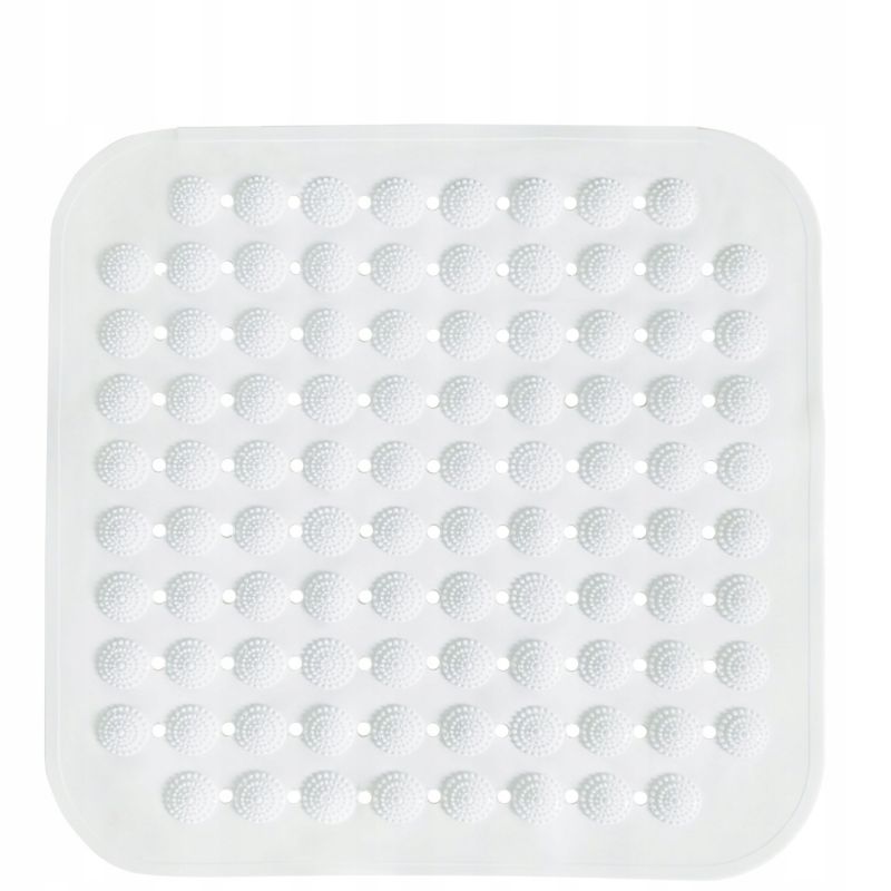 Mata prysznicowa Rodeno 43,5x43,5 antypoślizgowa biała 1 szt.