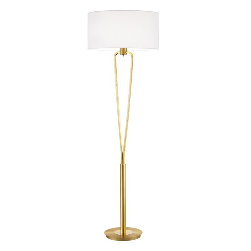 Lampa podłogowa stojąca Trio Paris złoto-biała 1 x E27 x 60W wym: 160 x 50 x 50 cm - 1 szt.