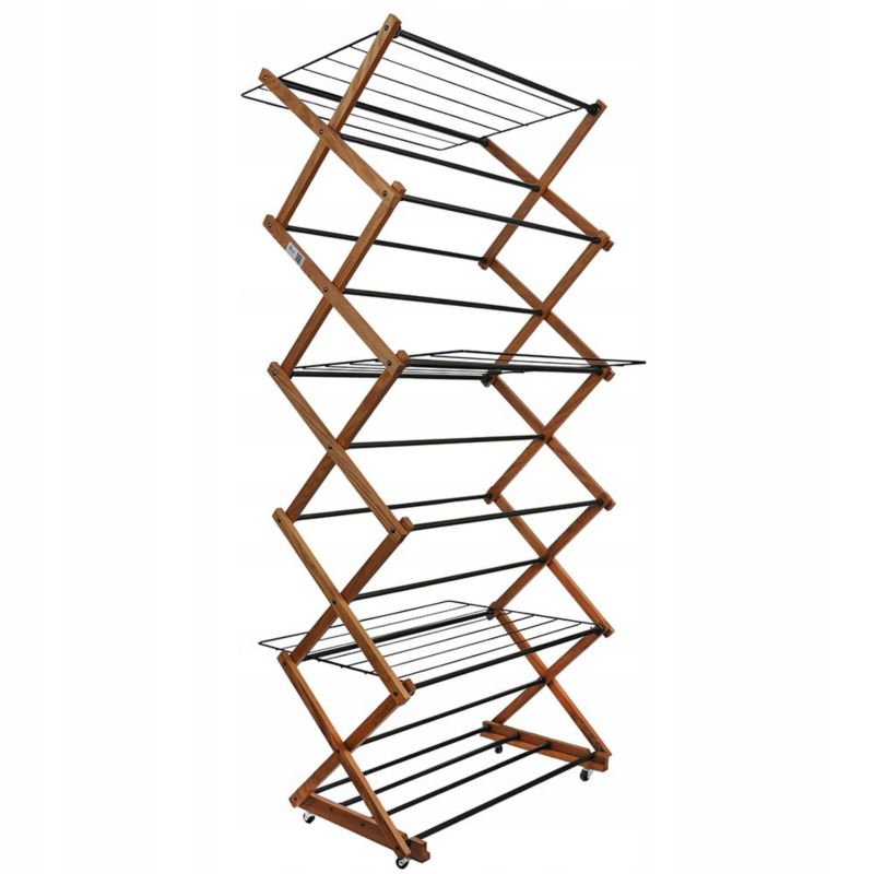 Suszarka na pranie Rodeno pionowa drewniana składana 1 szt.