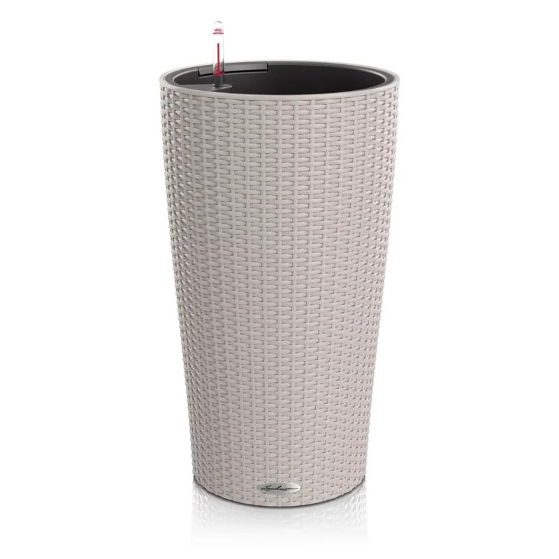 Doniczka Lechuza Do Domu Na Taras CILINDRO Cottage 32 piaskowy brąz 1 szt