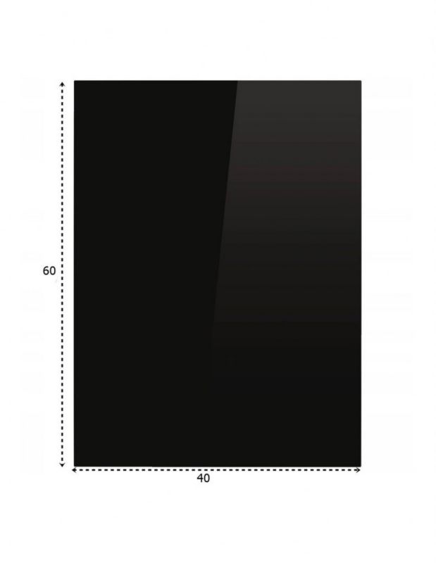 Podstawa szklana Topstoc hartowana pod piec lub kominek 60x40 cm czarna 1 szt